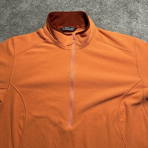 Arc’teryx Delta LT Zip Neck Polartec Waffle Fleece Womens XL Half 1/2 Zip Jacket - Picture 3 of 14